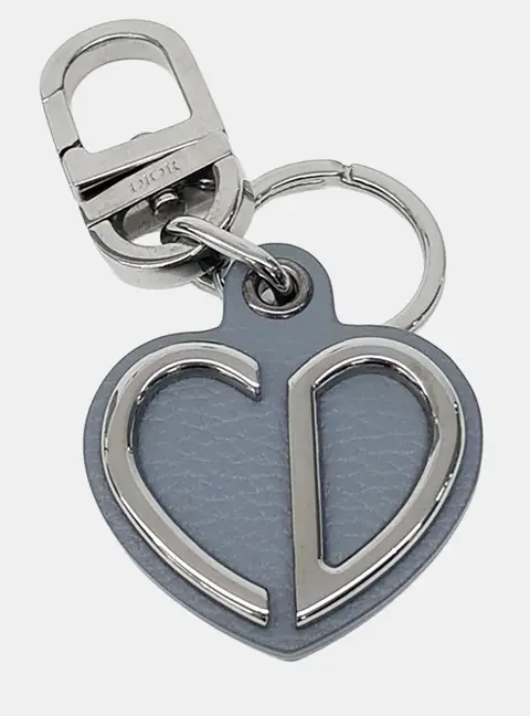 Christian Dior Blue/Silver Keyring and Bag Charm