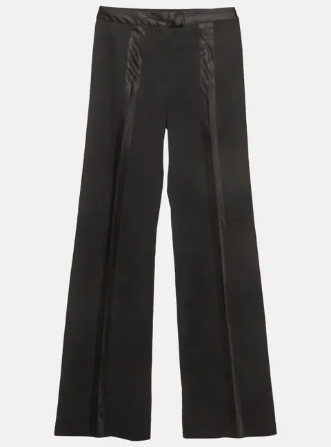 Christian Dior Vintage Black Wool Straight Fit Trousers XS