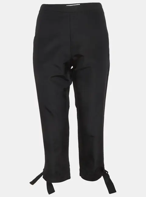 Christian Dior Black Cotton Blend Trousers L