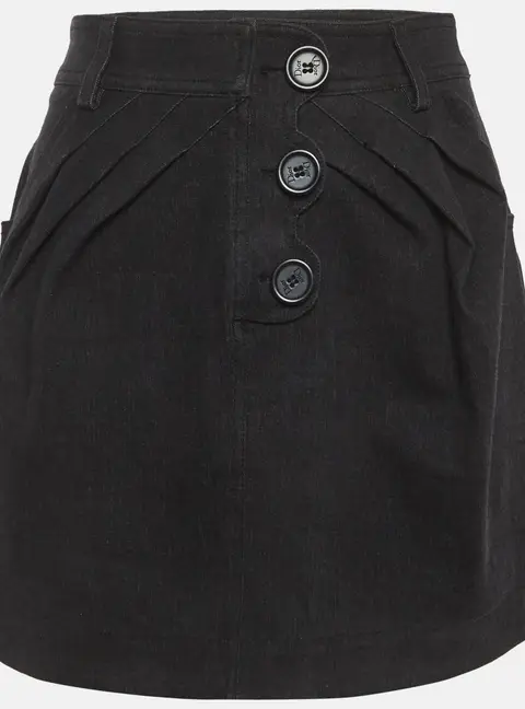 Christian Dior Charcoal Denim Mini Skirt M