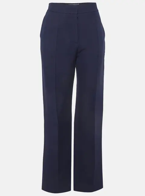 Christian Dior Blue Wool Trousers L