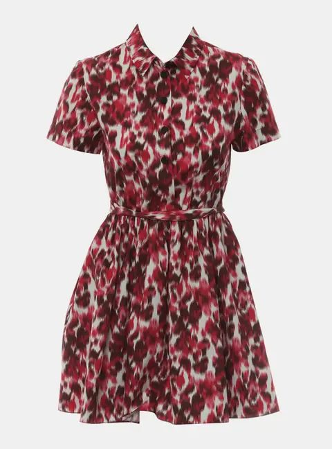 Dior Abstract Print Shirt Dress US 4
