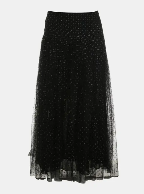Dior Dotted Mesh Skirt US 4