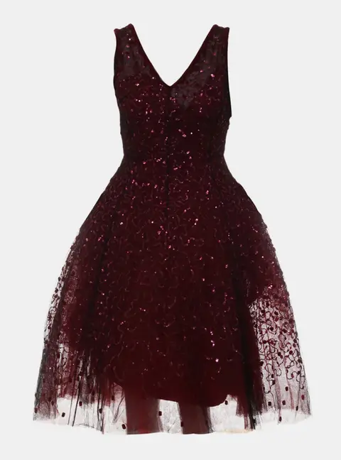 Dior Sequin Mesh Sleeveless Dress