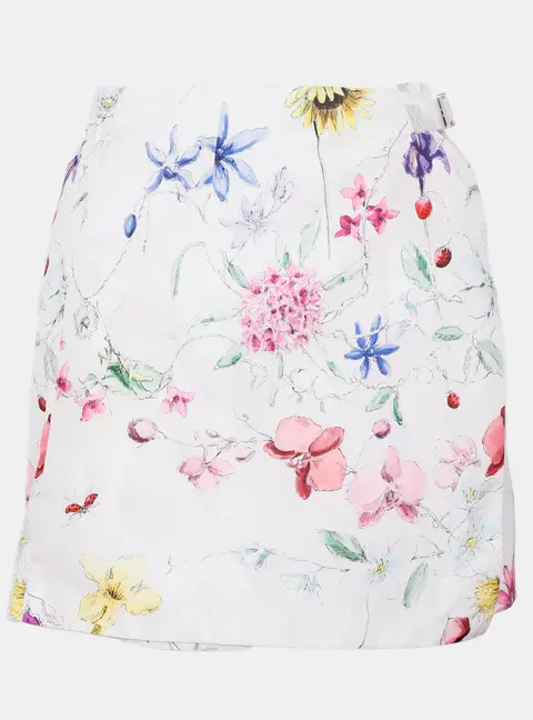 Dior Floral Print Nylon Skorts FR 34