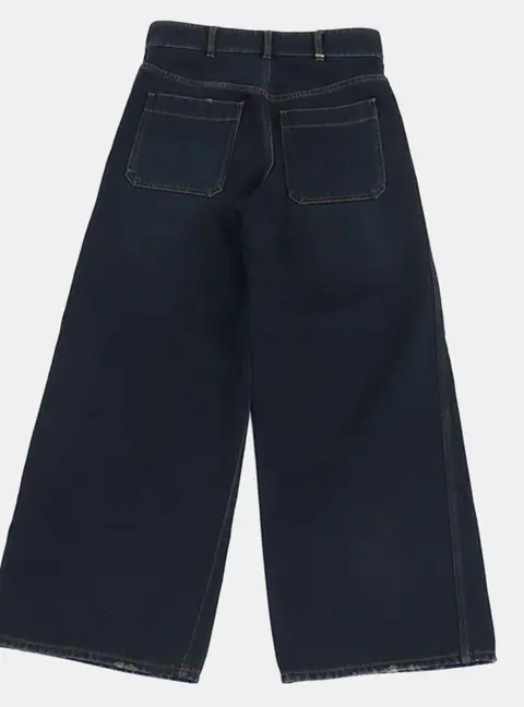 Christian Dior Navy Blue Denim Pants Size S