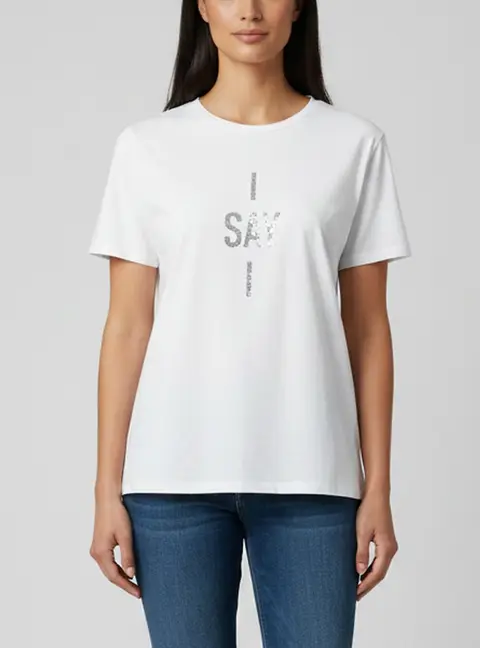 Christian Dior Off White Graphic Print Jersey Crewneck T-Shirt L
