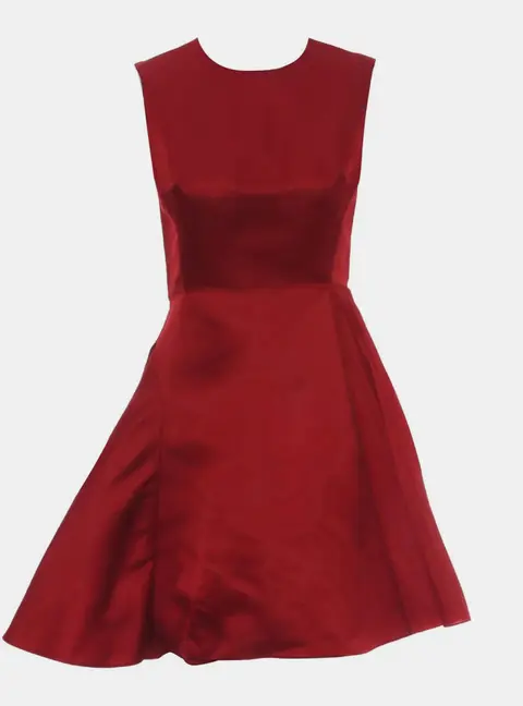 Dior Sleeveless FlareDress With Side Pleating