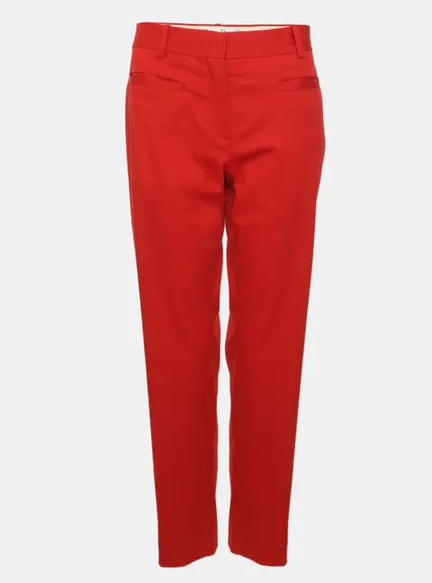 Dior Red Cotton Trouser S