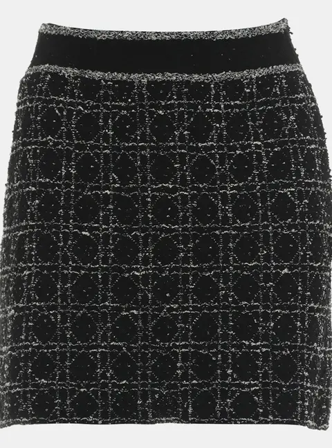 Dior Macrocannage Flared Miniskirt