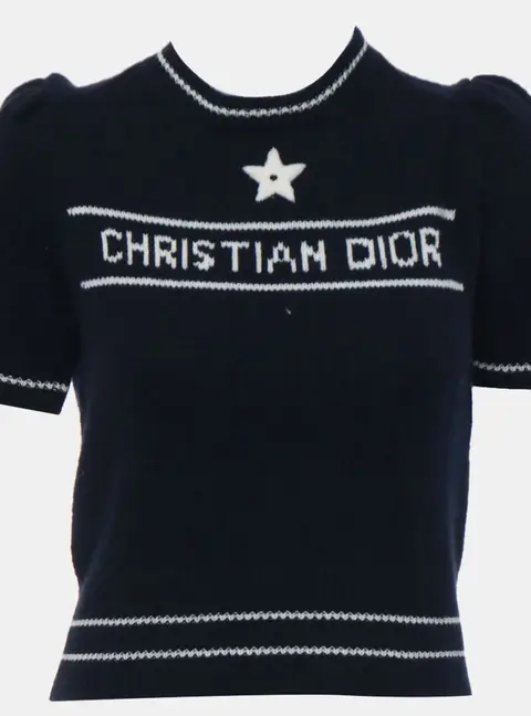 Dior Short Sleeve Knit Sweater
