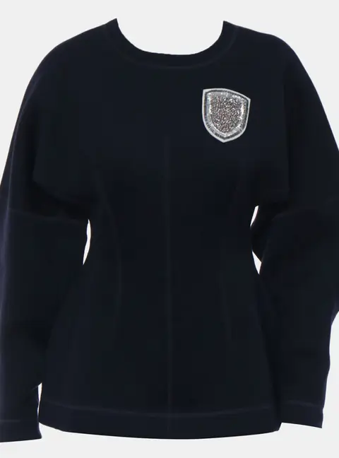 Dior Embellished Diorama Long Sleeve Top