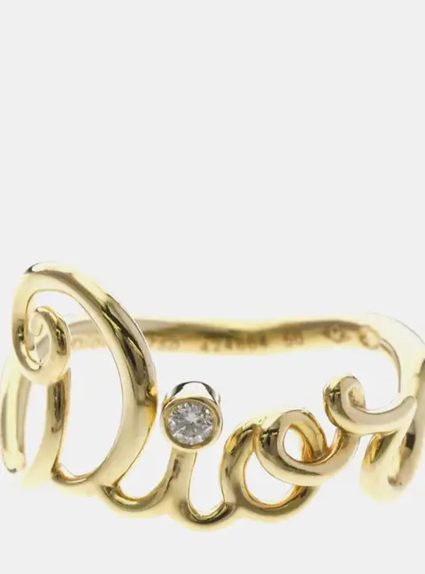 Christian Dior Dioramour Yellow Gold (18K) Diamond Ring EU 50