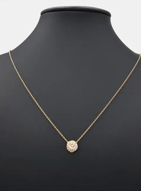 Christian Dior 18k Rose Gold Diamond Rose Dior Couture Necklace