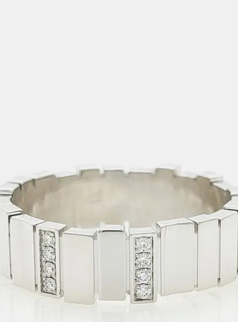 Christian Dior 18k White Gold Diamond GEM DIOR Ring EU 54