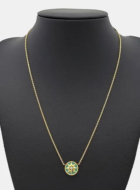 Christian Dior Diamond Rose de Vent Necklace