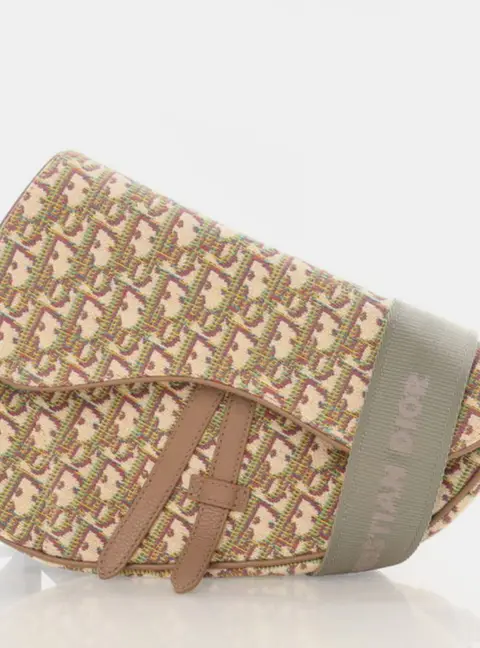 Dior Medium Jacquard Oblique Saddle Bag