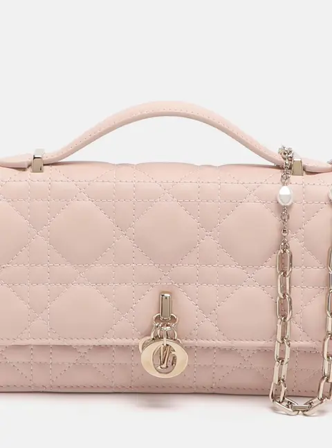 Dior My Dior Mini Dusty Pink Cannage Leather Bag