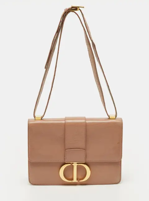 Dior 30 Montaigne Old Rose Leather Shoulder Bag