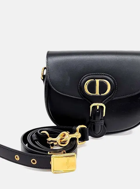 Dior Black Leather Bobby Bag Small
