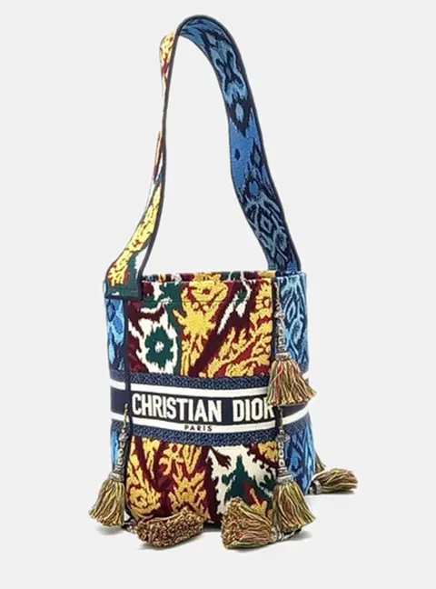 Christian Dior Multicolor Canvas D-BUBBLE Bucket Bag