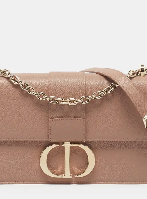 Dior 30 Montaigne Old Rose Leather Shoulder Bag