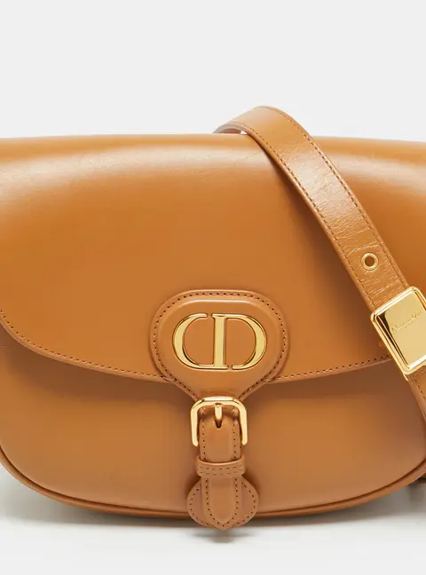 Dior Bobby Medium Tan Leather Crossbody Bag