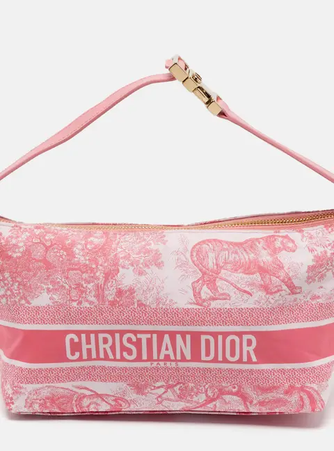 Dior DiorTravel Nomad Pink De Jouy Fabric Pouch