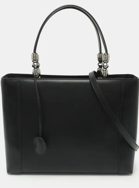 Dior Malice Large Black Leather Tote