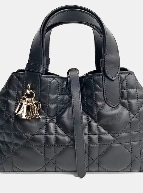 Christian Dior Black Leather Toujours Small