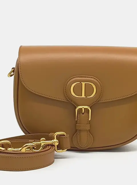 Christian Dior Brown Leather Bobby Bag Medium M9319