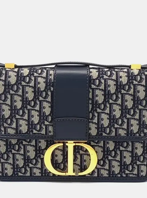 Dior Multicolor Fabric Oblique 30 Montaigne Bag