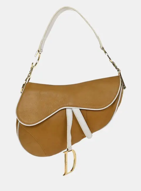 Dior Saddle Leather Shoulder Bag