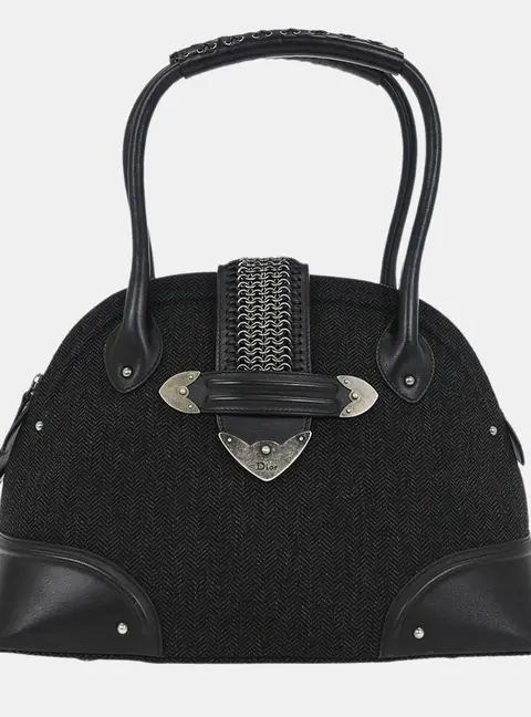 Dior Jeanne Black Canvas Handbag