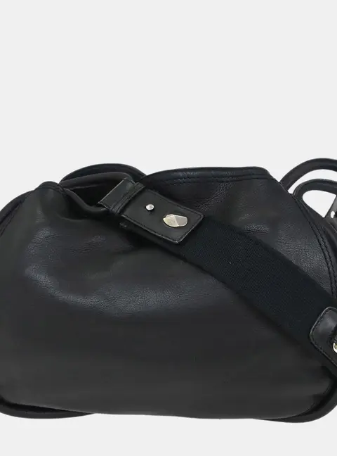 Christian Dior Black Leather Shoulder Bag
