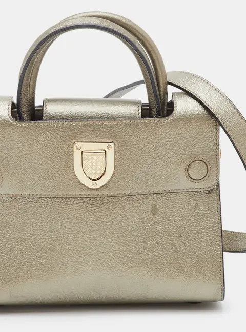 Dior Diorever Mini Metallic Leather Tote