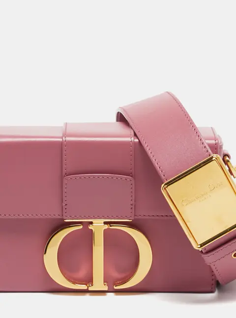 Dior 30 Montaigne Pink Leather Box Bag