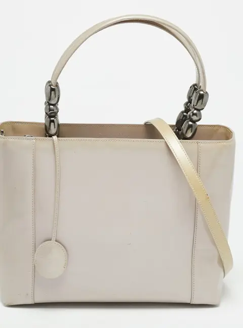 Dior Malice Medium Light Pink Patent Leather Tote