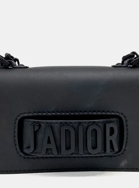Dior Black Leather J'Adior Mini Chain Shoulder Bag