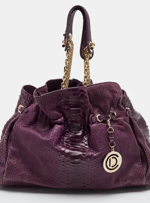 Dior Le Trente Purple Python Shoulder Bag