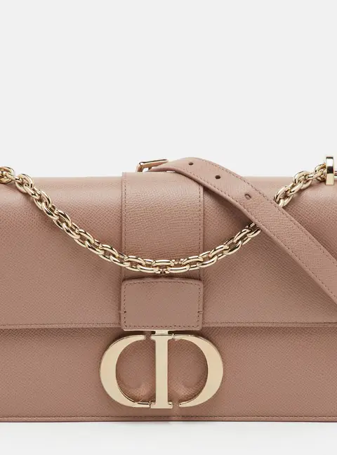 Dior 30 Montaigne Beige Leather Chain Shoulder Bag