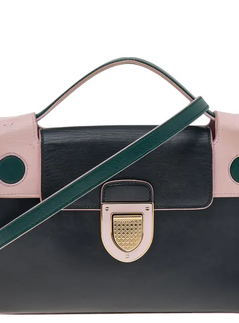 Dior Multicolor Leather Diorever Top Handle Bag