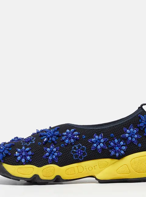 Dior Black Mesh Fusion Sneakers Size 36.5