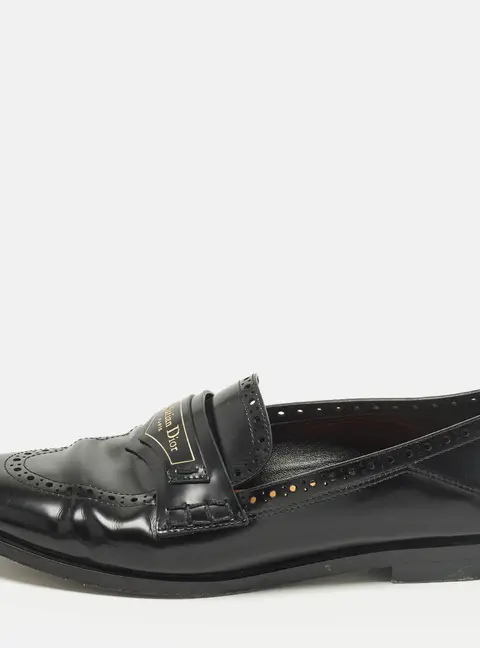 Dior Dior boy Size 37 Black Leather Loafers