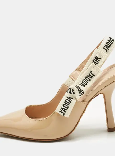 Dior Beige Patent Leather J'Adior Pumps Size 35.5