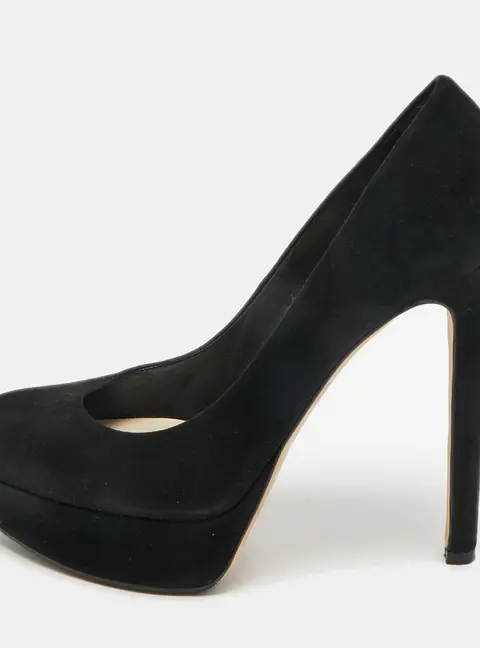 Dior Black Suede Platform Pumps Size 38