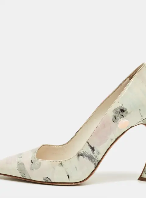 Dior Multicolor Patent Leather Dioressence Pointed Toe Pumps Size 37.5