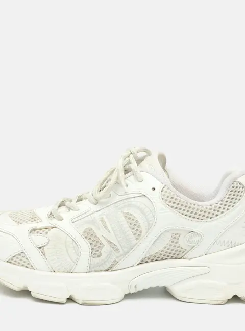 Dior Chrono Size 38 White Mesh Low Top Sneakers