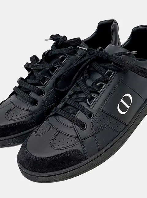 Christian Dior Black Leather Sneakers