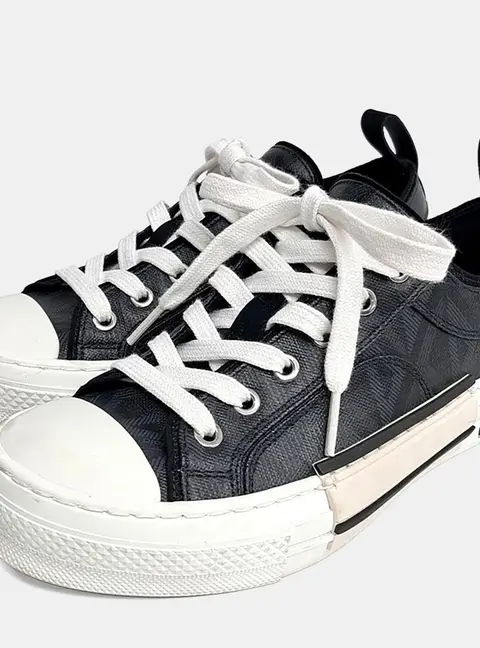 Dior Homme B23 Low-top Black/White Canvas Sneakers EU 36